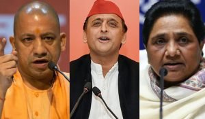 यूपी में प्रचंड मतों की ओर बीजेपी, सत्ता में वापसी की क्या हैं वजह | 22Scope News yogi akhilesh mayawati 1 22Scope News