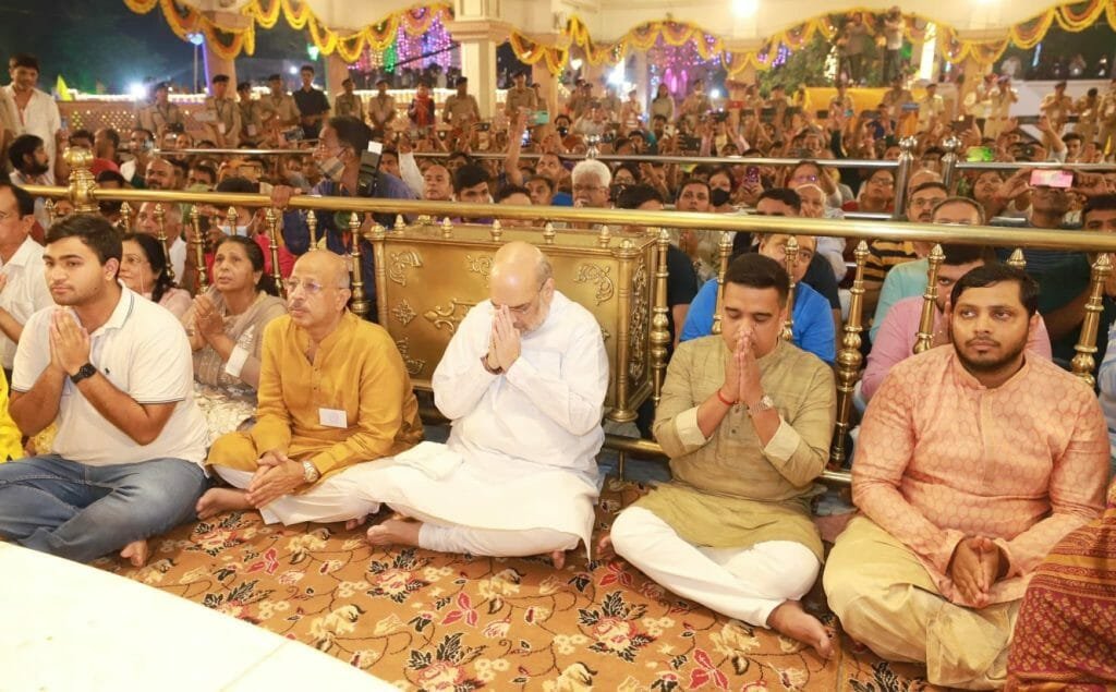 भगवान जगन्नाथ की मंगला आरती में शामिल हुए अमित शाह, रथ यात्रा में शामिल नहीं होंगे सीएम | 22Scope News amit shah12 22Scope News