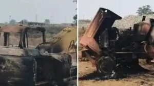 चटकपुर सरनाडीह गांव के पास नक्सलियों ने जमकर उत्पात मचाया