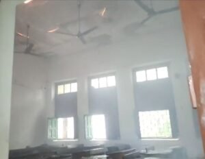 जिला स्कूल मे लगी आग