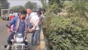 चार चक्का वाहन गिरा 