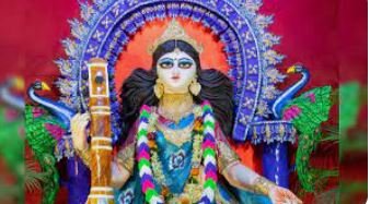 मां सरस्वती की प्रतिमा को युवक ने किया खंडित,युवक को लोगों ने पकड़ कर पुलिस के हवाले किया