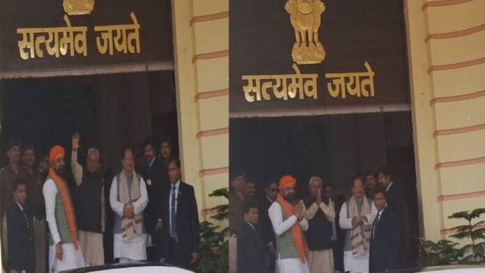 बिहार विधानसभा पहुंचे सीएम और डिप्टी सीएम