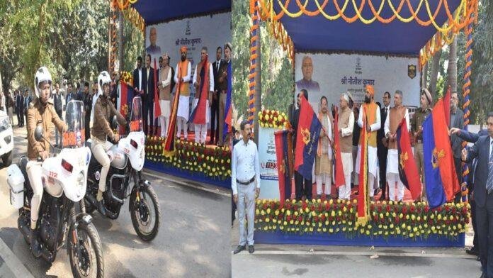 CM Nitish-Police CM नीतीश ने 1433 पुलिस वाहनों का किया लोकार्पण