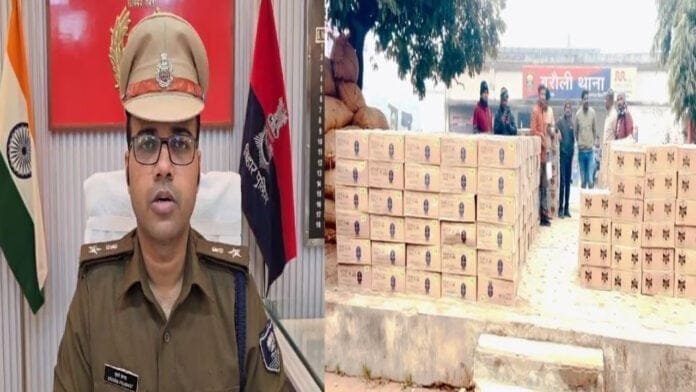संयुक्त कार्रवाई में भारी मात्रा में शराब के साथ तस्कर गिरफ्तार
