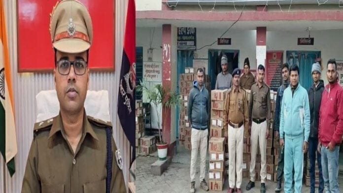 वाहन तलाशी के दौरान 3 ट्रक से विदेशी शराब जब्त