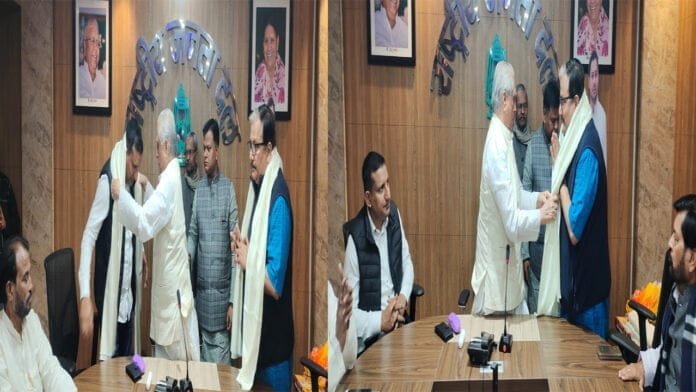 निर्विरोध राज्यसभा सांसदों को प्रदेश अध्यक्ष ने किया स्वागत