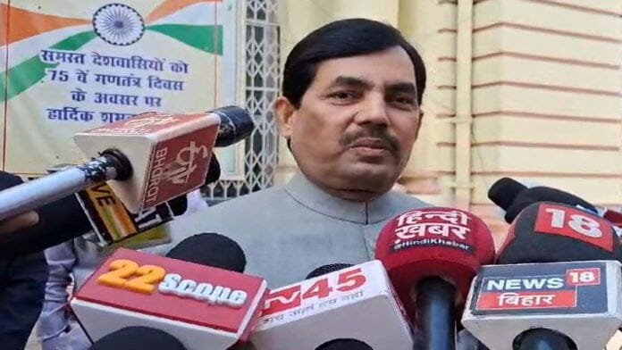 शाहनवाज का राहुल-तेजस्वी पर तंज, कहा- इनके विधायकों का अपने नेता पर नहीं है विश्वास