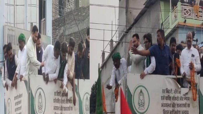 अररिया में तेजस्वी का रोड शो, कार्यकर्ताओं में जबरदस्त उत्साह