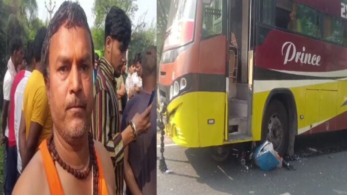 बेलगाम बस ने एक आइसक्रीम विक्रेता को कुचला, मौके पर ही मौत
