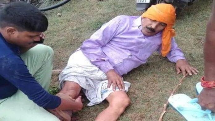 प्रदर्शनकारी किसान एवं पुलिस के बीच झड़प, पदाधिकारी व किसान घायल