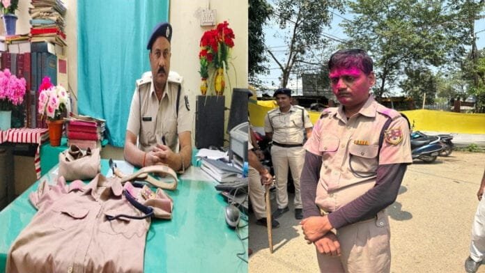 फर्जी वर्दी पहनकर अवैध वसूली करने वाले युवक गिरफ्तार