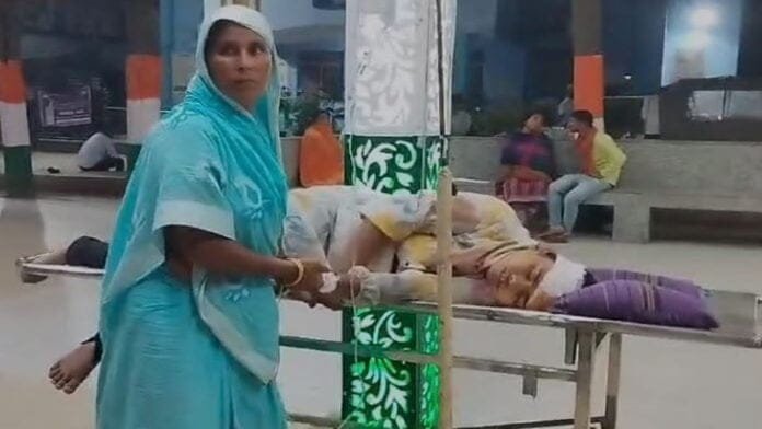 भाई-बहन को ट्रक ने कुचला, अस्पताल में भर्ती