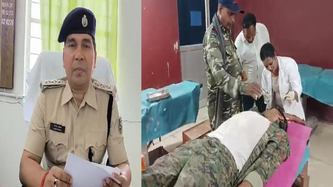 Kaimur Poilice शराब तस्करों के पीछा कर रही रामगढ़ पुलिस की वाहन पेड़ से टकराई, सब इंस्पेक्टर सहित 4 घायल