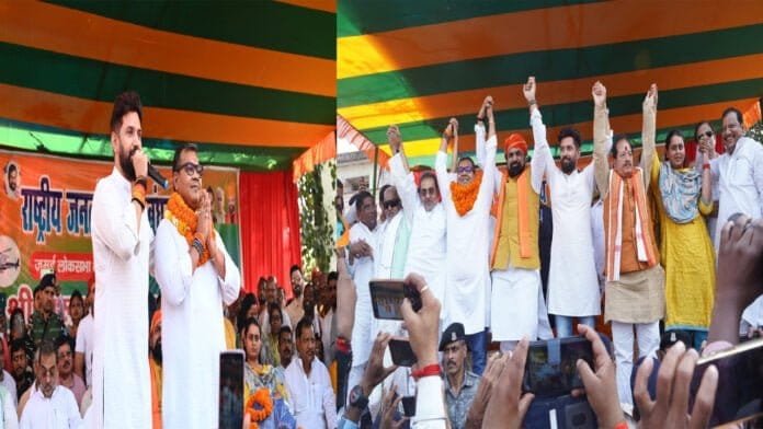 अरुण भारती ने जमुई से किया नामांकन