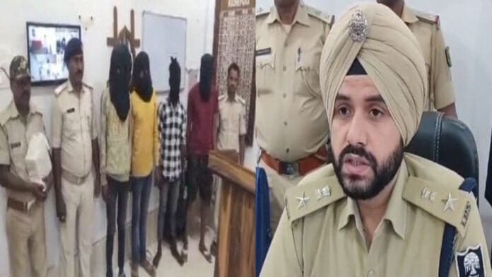 लूट की योजना बना रहे 4 अपराधी गिरफ्तार, अवैध सामान भी बरामद