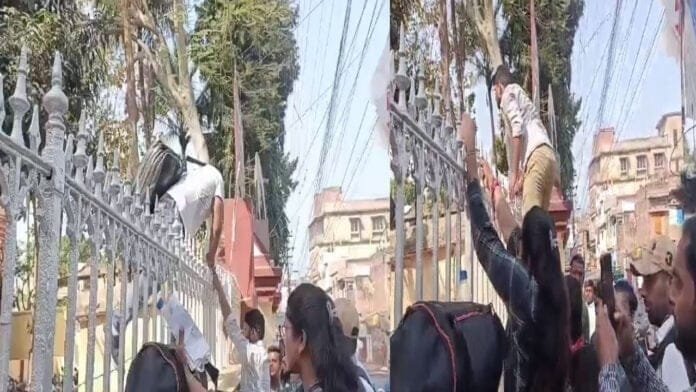 BPSC अभ्यर्थी को नहीं मिली एंट्री तो दीवाल फांदकर घुसे एग्जाम सेंटर, कहा- बात करने दीजिए