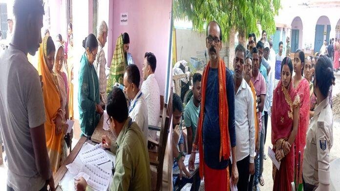 Second Phase : बांका में वोटिंग के लिए लोगों में जबरदस्त उत्साह