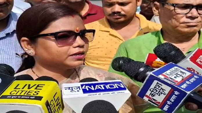 राजद कार्यालय पहुंची उम्मीदवार वीमा भारती