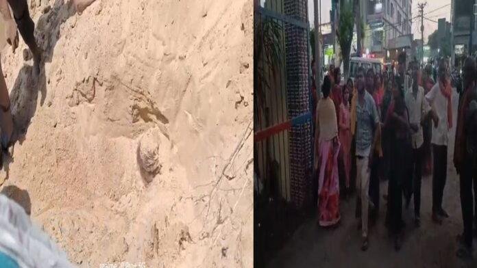 जमीन व रुपया को लेकर नवविवाहिता की हत्या, पुलिस ने बालू घाट से शव को किया बरामद