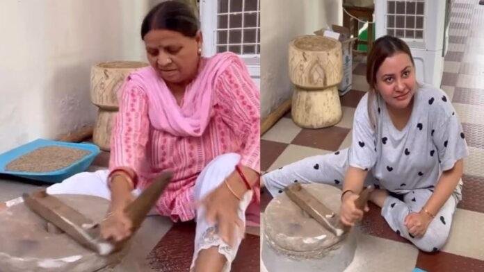क्या लालू की बहू की होगी राजनीति में एंट्री, सास के साथ चक्की चलाती दिखीं राजश्री