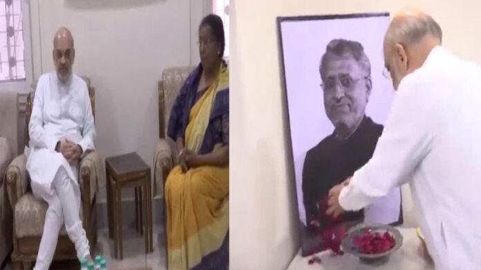 दिवंगत नेता सुशील मोदी को शाह ने दी श्रद्धांजलि