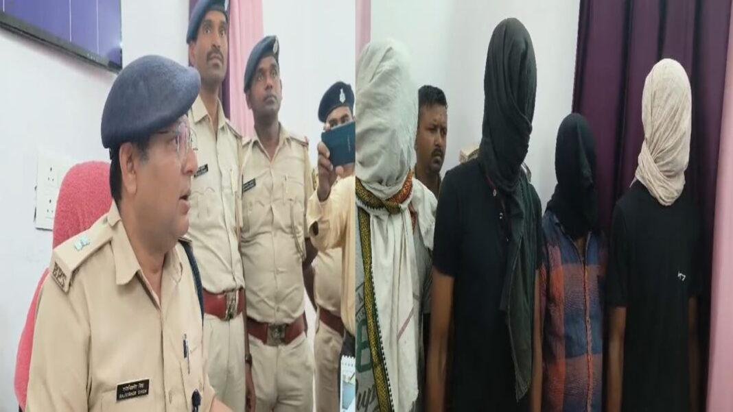 अपराध की योजना बनाते 4 अपराधी हथियार के साथ हुए गिरफ्तार