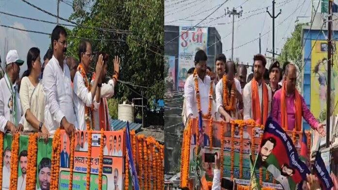 चिराग ने JDU प्रत्याशी डॉ. आलोक कुमार सुमन के पक्ष में किया रोड शो