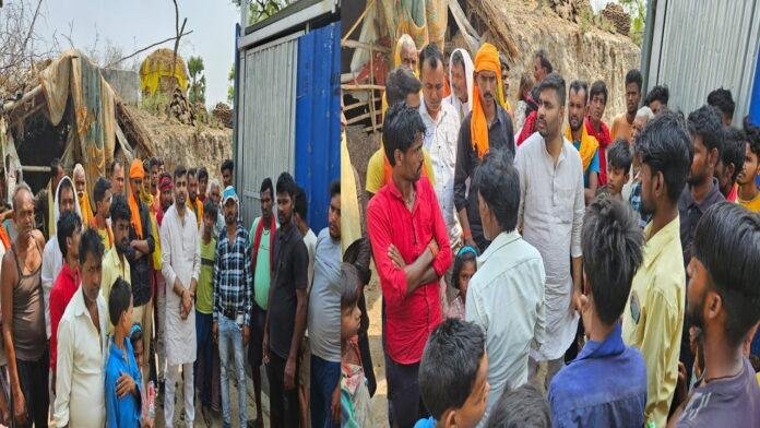 Kaimur Jal Sankat भीषण गर्मी में नल जल योजना ठप होने से सैकड़ों महादलित टोला में पानी के लिए मचा हाहाकार