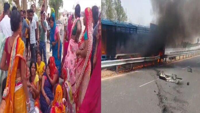  तेज रफ्तार का कहर, बालू लदा ट्रक ने बाइक सवार को रौंदा, एक की मौत