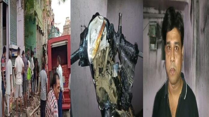 अग्निकांड में 2 स्कूटी समेत लाखों की संपत्ति जलकर राख