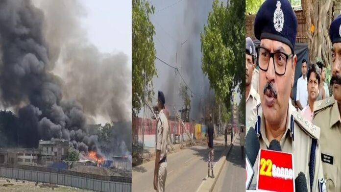 सिलेंडर ब्लास्ट होने से झोपड़पट्टी में लगी भीषण आग, 30 से ज्यादा घर जले