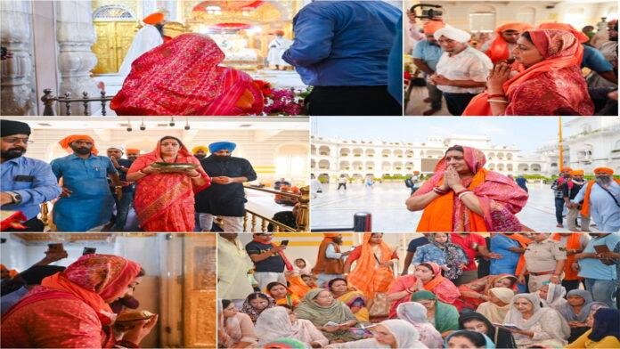 पटना साहिब स्थित तख्त श्री हरमंदिर जी में मत्था टेकने पहुंची स्मृति ईरानी, लिया आशीर्वाद