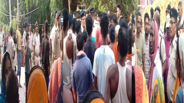 अपराधियों ने किशोर को मारी गोली, गुस्साए ग्रामीणों ने किया सड़क जाम