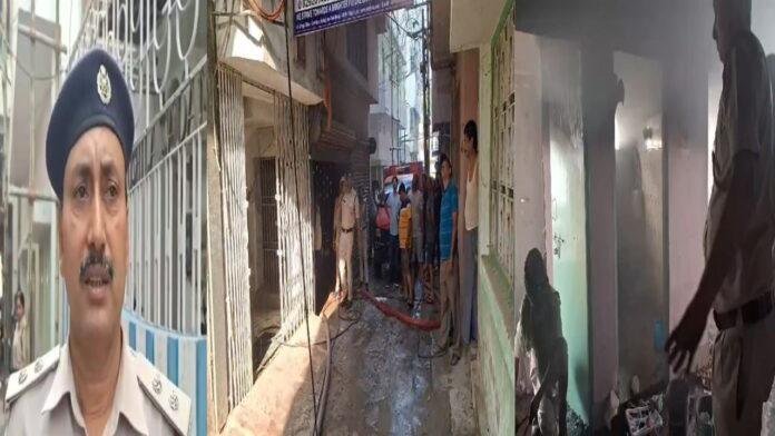 आदमपुर चौक स्थित चार मंजिला घर में शॉर्ट सर्किट से लगी आग