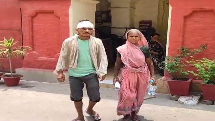 बहादुरपुर गांव में आपसी विवाद में जमकर हुई मारपीट