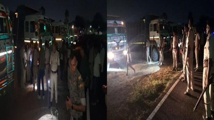 अबतक की सबसे बड़ी छापेमारी, 126 ओवरलोड वाहन जब्त