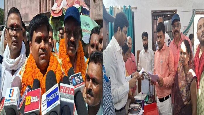 नगर प्रखंड के उपप्रमुख बने सतीश पटेल, सदर अनुमंडल कार्यालय में दिलाई गई शपथ