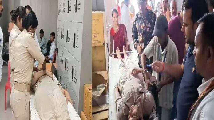 गर्मी के कारण ड्यूटी पर तैनात महिला पुलिस कर्मी हुई बेहोश, अस्पताल में भर्ती