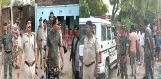 मतदान के दौरान खौजपुरा गांव में बोगस वोटिंग को लेकर हुई फायरिंग