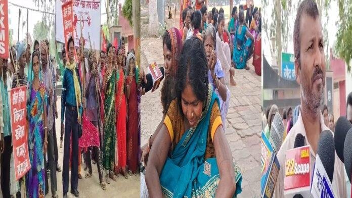 अपनी मांगों को लेकर सैकड़ों किसान नेताओं ने सरकार के खिलाफ किया प्रदर्शन