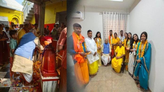 मांझी ने मध्य प्रदेश के दतिया स्थित पीताम्बरा माता मंदिर में की पूजा
