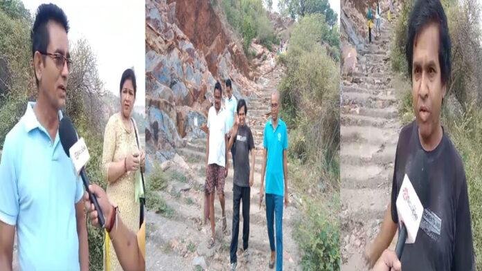 महाभारत कालीन काली पहाड़ी पर श्रद्धालुओं के साथ दिखी आम लोगों की भारी भीड़