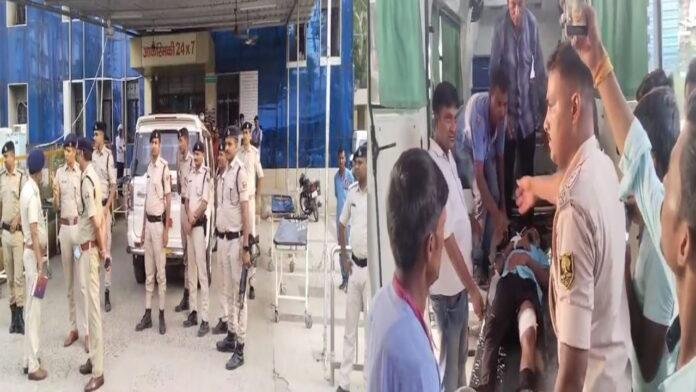 Muz Police मुजफ्फरपुर में बैंक लुटेरे द्वारा पुलिस टीम पर हमला, जवाबी फायरिंग में 2 अपराधियों को लगी गोली