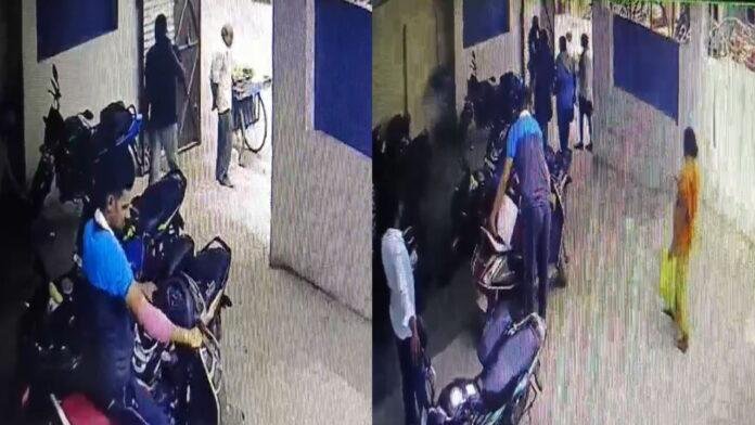 Nalanda Chori चंद सेकंड में गाड़ी लेकर फरार हुआ चोर, CCTV कैमरे में कैद हुई करतूत