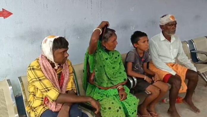 जमीन विवाद में एसिड फेंक कर किया हमला