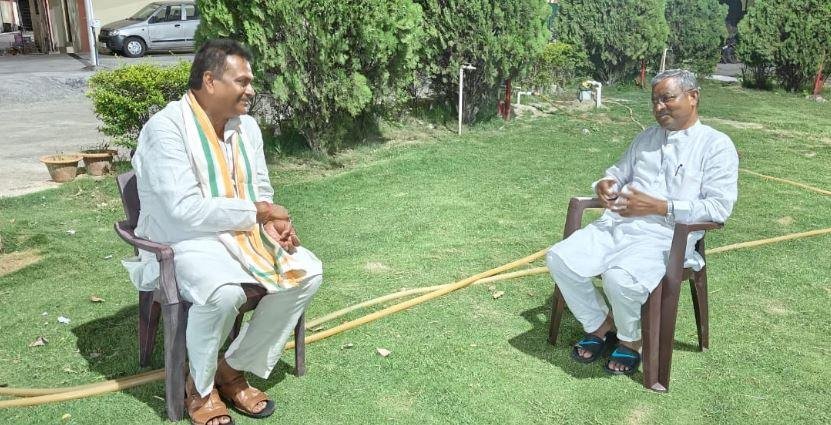 बाबूलाल से मिले मनीष जायसवाल मनीष जायसवाल