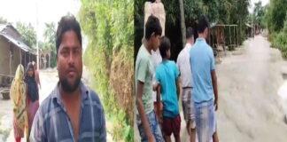 नेपाल बॉर्डर के सिकटी प्रखंड में नूना नदी से ग्रामीण परेशान