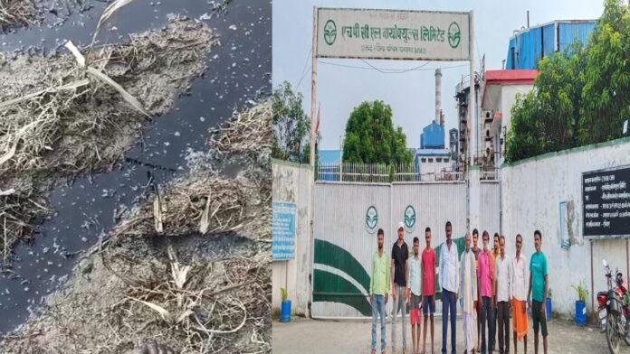 केमिकल युक्त बदबूदार जहरीला पानी छोड़ने से सैकड़ों एकड़ खेत बर्बाद