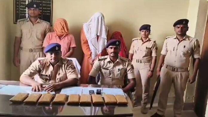Gopalganj Police चरस के साथ पति-पत्नी सहित 3 तस्कर गिरफ्तार